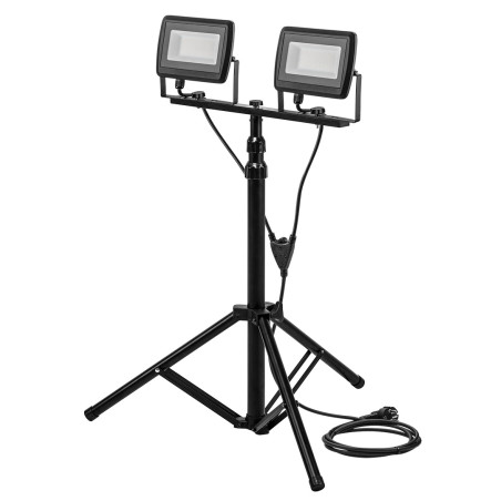 Reflektor dubbel 2x50W SMD LED 8500lm 230V på stativ 1,8m