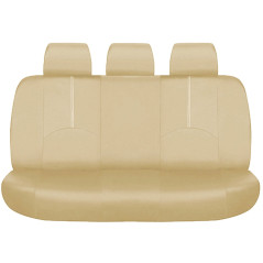 AG338F Sitsöverdrag i konstläder beige