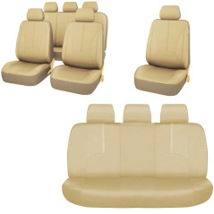 AG338F Sitsöverdrag i konstläder beige