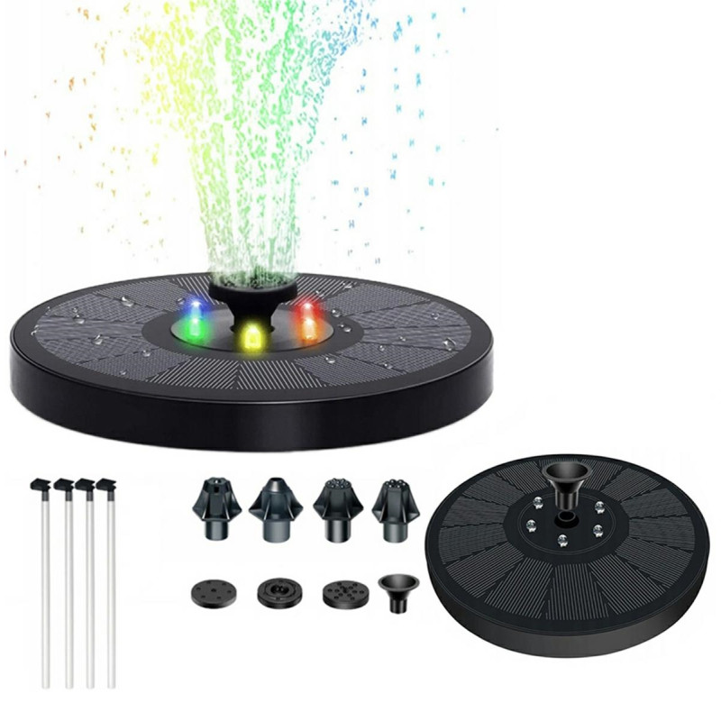 ZD70G Solcellsdriven pump för vattenfontän med RGB