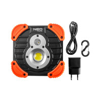 Batteridriven strålkastare 750+250 lm COB