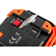 Batteridriven strålkastare 750+250 lm COB