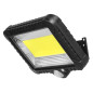 Solcellsdrevet LED-strålkastare med rörelsesensor från Maclean, IP44, 5W, 400lm, 6000K, litiumbatteri 1300 mAh, 5,5V DC MCE438