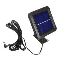 Solcellsdrevet LED-strålkastare med rörelsesensor från Maclean, IP44, 5W, 400lm, 6000K, litiumbatteri 1300 mAh, 5,5V DC MCE438