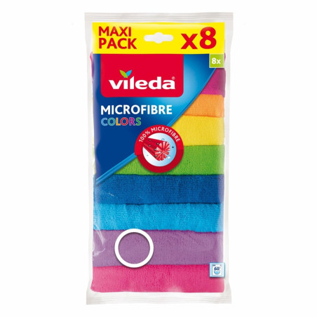 Set med 8 Vileda Mikrofiber Colors dukar | HandlaSmidigt.se