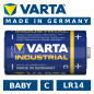 1x Batteri R-14 LR14 C 1,5V alkalisk Varta Industrial 4014