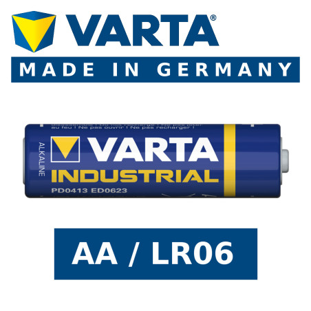 1x Batteri R-06 LR6 AA 1,5V alkalisk Varta Industrial 4006