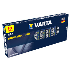10 st alkaliska batterier R-03 LR03 AAA Varta Industrial | HandlaSmidigt.se