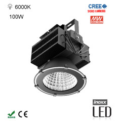 Industriell LED-lampa kallvitt high bay 100W 6000-6500K 9000lm