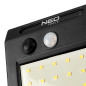 Väggmonterad solcellslampa med 20 SMD LED-lampor och 250 lm