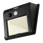 Väggmonterad solcellslampa med 20 SMD LED-lampor och 250 lm
