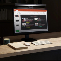 LED-ljuslist för dator/skärm, justerbar Maclean, 3 ljusfärger, ljusstyrkereglering, USB Type-C, 5V, MCE620