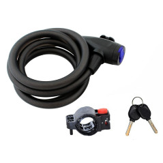 RW19C Kraftigt cykellås med lås 150cm