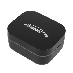 Trådlösa TWS BT 5.1 öronsnäckor från Audiocore med laddningsfodral 300mAh, öronsnäckor 30mAh, svarta AC580.