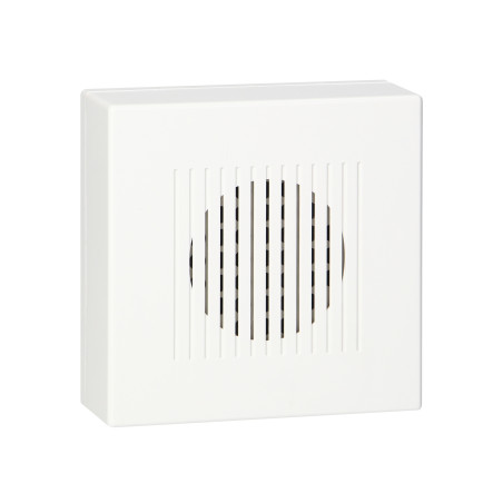 Ringil Mini AC, 230V, vit, enkelton elektronisk trådbunden dörrklocka. | HandlaSmidigt.se