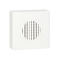 Ringil Mini AC, 230V, vit, enkelton elektronisk trådbunden dörrklocka.