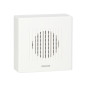 Ringil Mini AC, 230V, vit, enkelton elektronisk trådbunden dörrklocka.