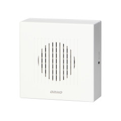 Ringil Mini AC, 230V, vit, enkelton elektronisk trådbunden dörrklocka. | HandlaSmidigt.se