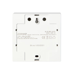 Ringil Mini AC, 230V, vit, enkelton elektronisk trådbunden dörrklocka. | HandlaSmidigt.se