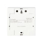 Ringil Mini AC, 230V, vit, enkelton elektronisk trådbunden dörrklocka.
