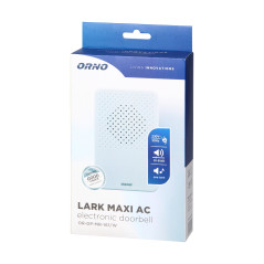 Ringklocka med en ton, LARK MAXI AC, 230V, vit | HandlaSmidigt.se
