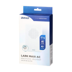 Ringklocka med en ton, LARK MAXI AC, 230V, snövit | HandlaSmidigt.se