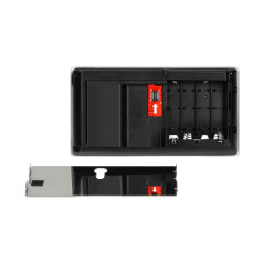 Elektronisk dörrkikare med LCD 3,5 tum, vidvinkelobjektiv, batteridriven, silver | HandlaSmidigt.se