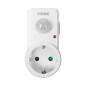 Infälld rörelsesensor 120°, IP20, 280W, Schuko-version