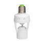 Sockel för lampa med rörelsesensor, 360 grader, IP20, E27-gänga, 1x60W