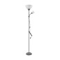 Golvlampa URLAR, 175 cm, max 25W E27, max 25W E14, grå