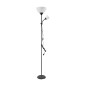 Golvlampa URLAR, 175 cm, max 25W E27, max 25W E14, svart