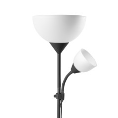 Golvlampa URLAR, 175 cm, max 25W E27, max 25W E14, svart | HandlaSmidigt.se