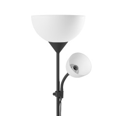 Golvlampa URLAR, 175 cm, max 25W E27, max 25W E14, svart | HandlaSmidigt.se