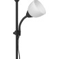 Golvlampa URLAR, 175 cm, max 25W E27, max 25W E14, svart