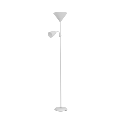 Golvlampa URLAR, 175 cm, max 25W E27, max 25W E14, vit | HandlaSmidigt.se