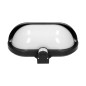 MUSAM, trädgårdsbelysning med rörelsesensor 180°, 1x60W, E27, IP44, med skärm, plast, svart