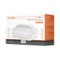 LASO, trädgårdsbelysning med rörelsesensor 180°, 1x60W, E27, IP44, plast, vit