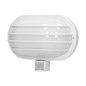 LASO, trädgårdsbelysning med rörelsesensor 180°, 1x60W, E27, IP44, plast, vit