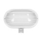 LASO, trädgårdsbelysning med rörelsesensor 180°, 1x60W, E27, IP44, plast, vit