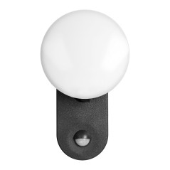 RIOLIT LED 15W, trädgårdsarmatur med rörelsesensor, 1100lm, IP65, 4000K, svart | HandlaSmidigt.se