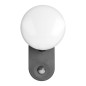 RIOLIT LED 15W, trädgårdslampa med rörelsesensor, 1100lm, IP65, 4000K, grå