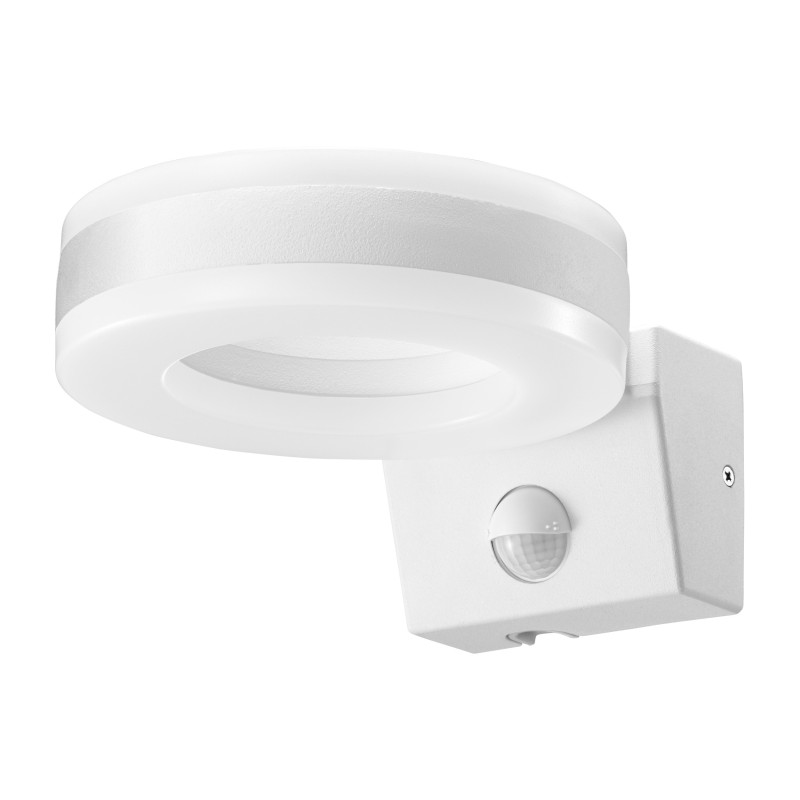 HOWLIT LED 20W, trädgårdsarmatur med rörelsesensor, 1800lm, IP65, 4000K, vit