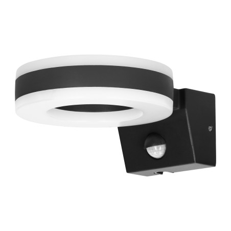 HOWLIT LED 20W, trädgårdslampa med rörelsesensor, 1800lm, IP65, 4000K, svart