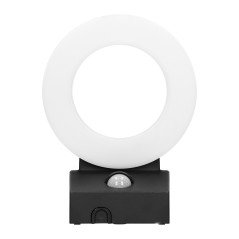 HOWLIT LED 20W, trädgårdslampa med rörelsesensor, 1800lm, IP65, 4000K, svart | HandlaSmidigt.se