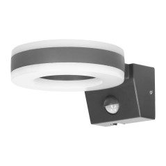 HOWLIT LED 20W, trädgårdsarmatur med rörelsesensor, 1800lm, IP65, 4000K, grå | HandlaSmidigt.se