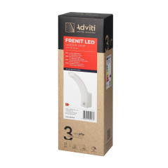 FRENIT LED 20W, trädgårdslampa med rörelsesensor, 1800lm, IP65, 4000K, dimningsfunktion, vit | HandlaSmidigt.se