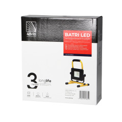 BATRI LED 20W, Arbetsbelysning, portabel med batteri, 1600lm, IP65, 6500K, 4400mAh | HandlaSmidigt.se