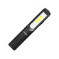 Arbetslampa LED 3W 200lm + 3W 150lm, 1200mAh, 3 lägen: 100%, 50%, främre diod, magnet, upphängningsanordning