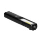 Arbetslampa LED 3W 200lm + 3W 150lm, 1200mAh, 3 lägen: 100%, 50%, främre diod, magnet, upphängningsanordning