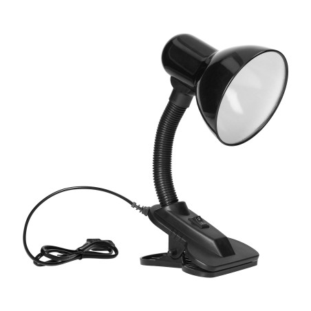 LATSA, skrivbordslampa med klämma, 40W, E27, stål + plast, svart | HandlaSmidigt.se